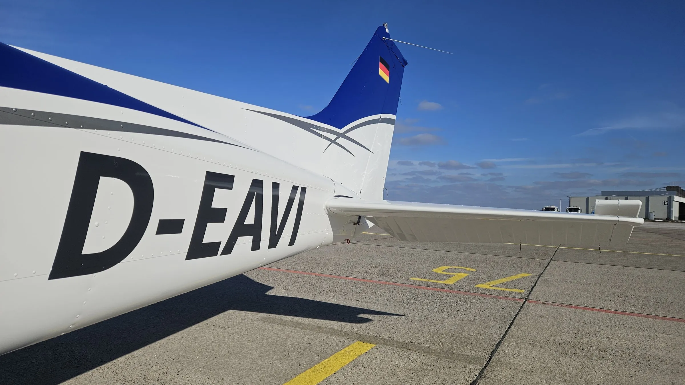Rumpf und Leitwerk der D-EAVI